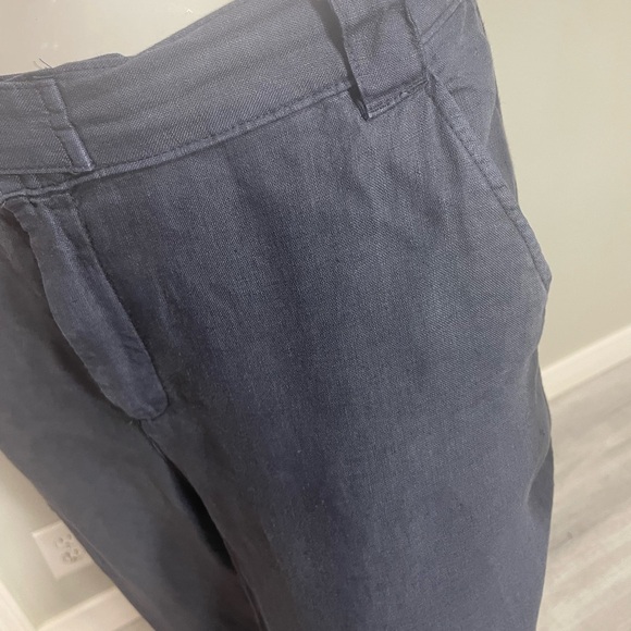 RACHEL Rachel Roy 💙 Blue Cargo Pants Relaxed Fit, size Large 100% Linen - Picture 9 of 11